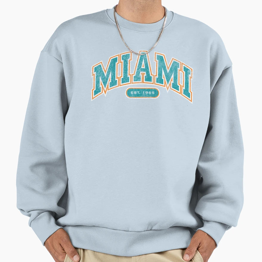 Miami Sweatshirt - Custom Art Print for Adults - T-Shirt, Sweatshirt, Hoodie