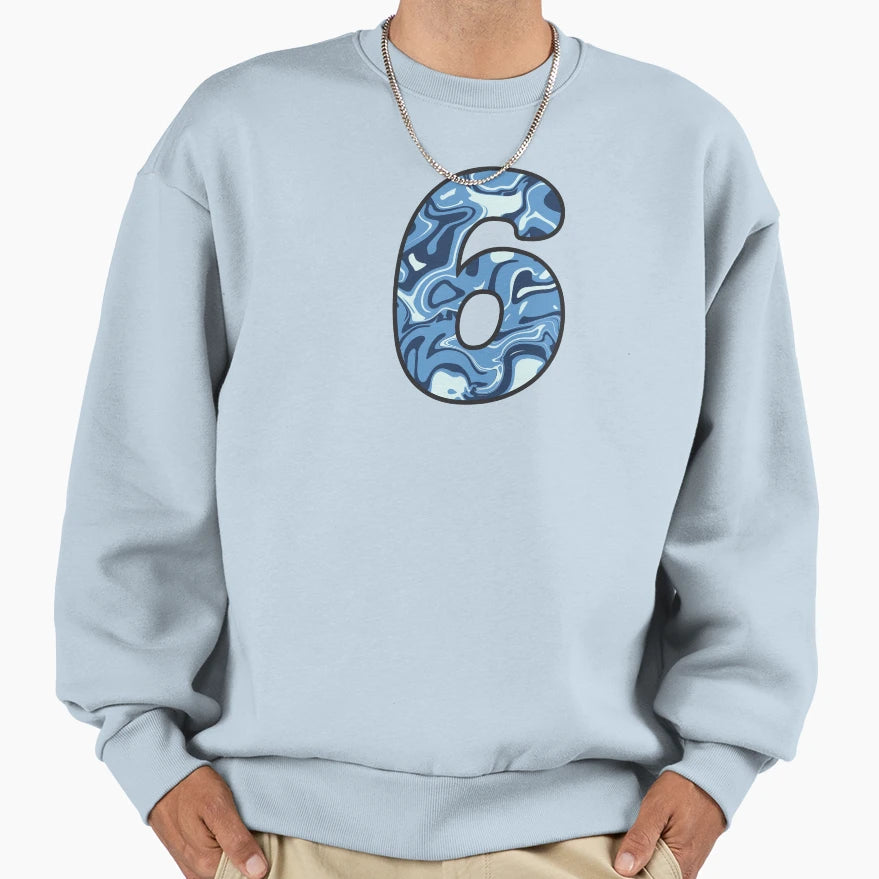 Copy 0 Zero Blue Marble Alphabet Sweatshirt - Aesthetic Graphic Men Women - T-Shirt, Sweatshirt, Hoodie