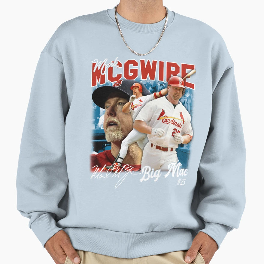 Mark Mcgwire Big Mac Legend Sweatshirt - Custom Art Print Men Women - T-Shirt, Sweatshirt, Hoodie