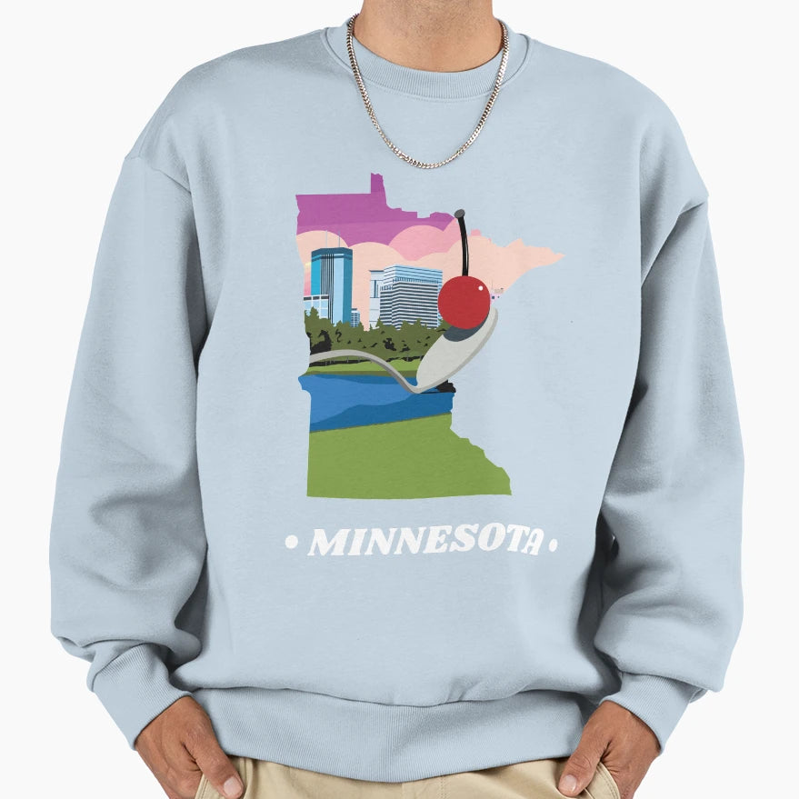 State Minnesota Sweatshirt - Unique Graphic Men Women - T-Shirt, Sweatshirt, Hoodie