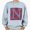 Letter N Americana Old Glory Red Sweatshirt - Fun Novelty Design Unisex - T-Shirt, Sweatshirt, Hoodie