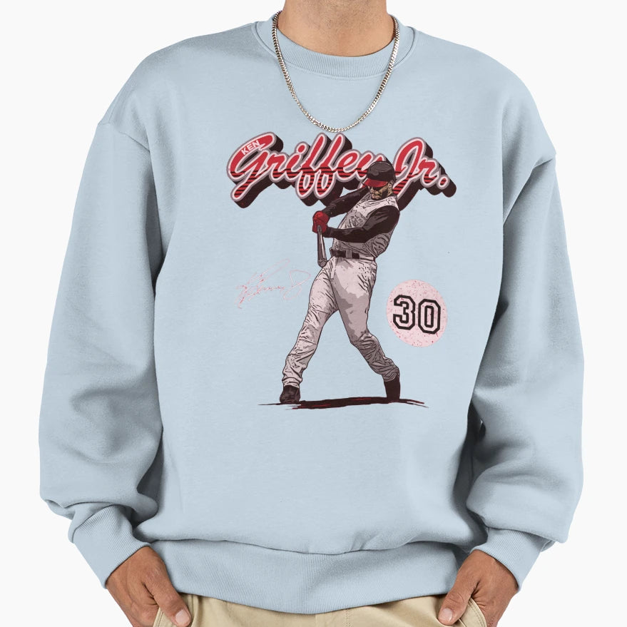 Ken Griffey Jr 30 Script Sweatshirt - Unique Graphic Unisex - T-Shirt, Sweatshirt, Hoodie