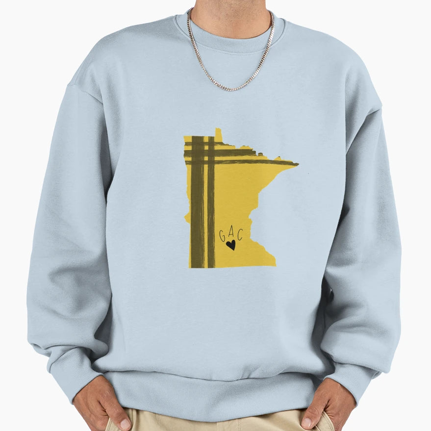 Minnesota Plaid W Gac Love Sweatshirt - Streetwear Style Men Women - T-Shirt, Sweatshirt, Hoodie