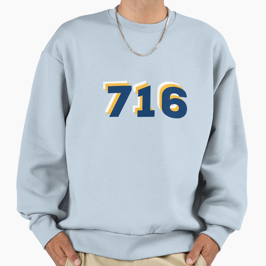 Buffalo 716 Sweatshirt - Graphic Print for Adults - T-Shirt, Sweatshirt, Hoodie