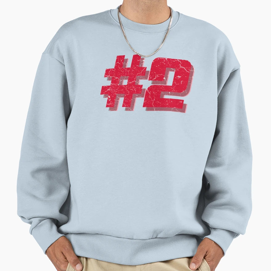 Number Two Sweatshirt - Minimalist Print Men Women - T-Shirt, Sweatshirt, Hoodie