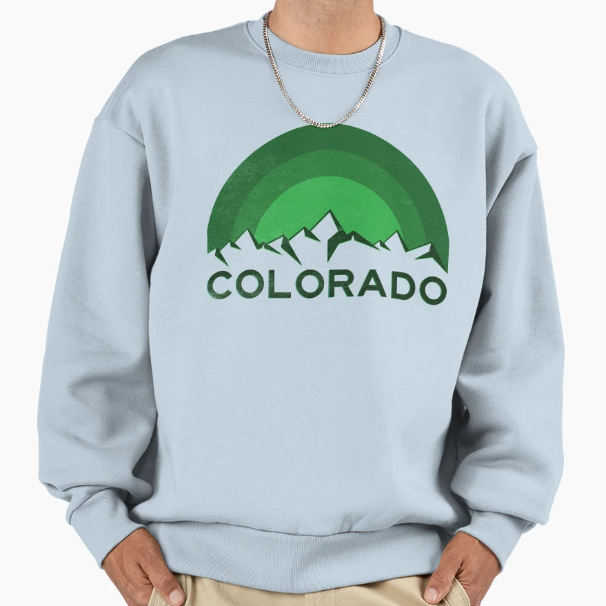 Colorado Green Sweatshirt - Minimalist Print for Adults - T-Shirt, Sweatshirt, Hoodie
