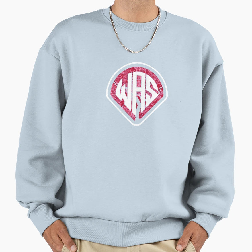 Washington Baseball Diamond Was City Sweatshirt - Aesthetic Graphic Unisex - T-Shirt, Sweatshirt, Hoodie