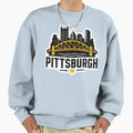 Pittsburgh Skyline Bridge Black Gold Sweatshirt - Novelty Apparel Unisex - T-Shirt, Sweatshirt, Hoodie