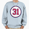 Greg Maddux 31 Jersey Number Sweatshirt - Streetwear Style for Adults - T-Shirt, Sweatshirt, Hoodie