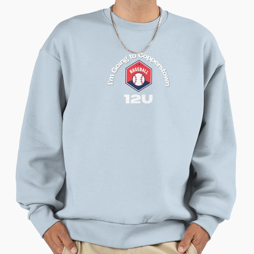Cooperstown 12 Baseball Sweatshirt - Unique Graphic Unisex - T-Shirt, Sweatshirt, Hoodie