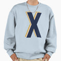 Letter X Initial Monogram Pattern Sweatshirt - Casual Everyday Wear Unisex - T-Shirt, Sweatshirt, Hoodie