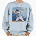 Baseball Player Post Sweatshirt - Casual Everyday Wear for Adults - T-Shirt, Sweatshirt, Hoodie