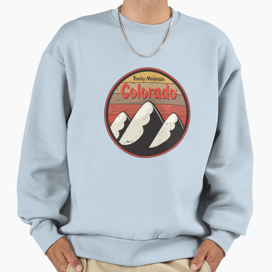 Colorado Rocky Mountain Sweatshirt - Custom Art Print Unisex - T-Shirt, Sweatshirt, Hoodie