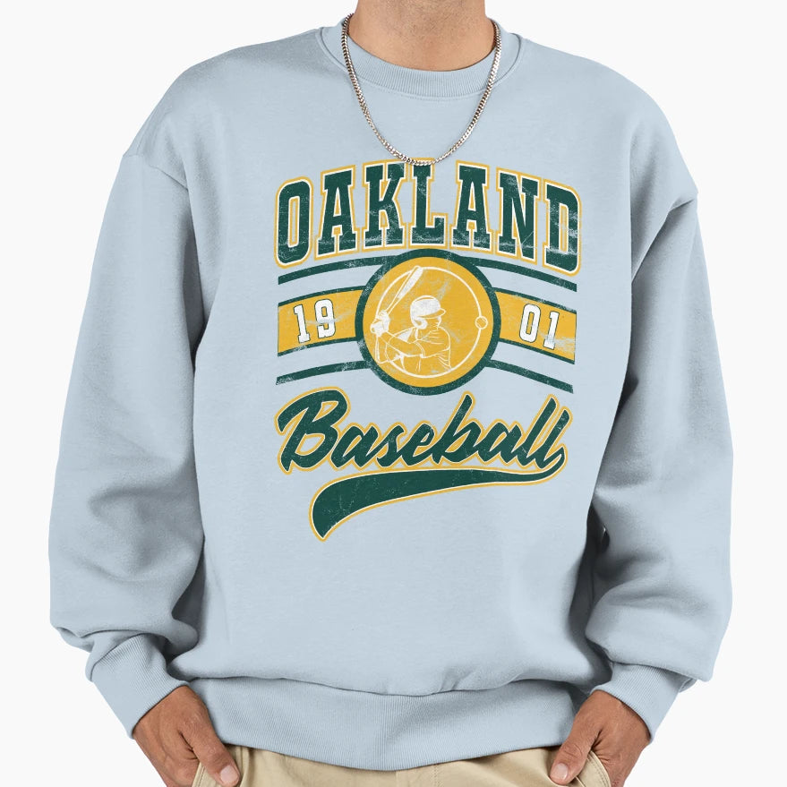 Oakland Baseball Sweatshirt - Custom Art Print for Adults - T-Shirt, Sweatshirt, Hoodie