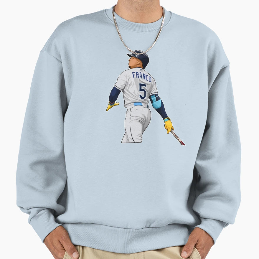 Wander Franco 5 Hit Rbi Doubles Sweatshirt - Trendy Graphic Men Women - T-Shirt, Sweatshirt, Hoodie