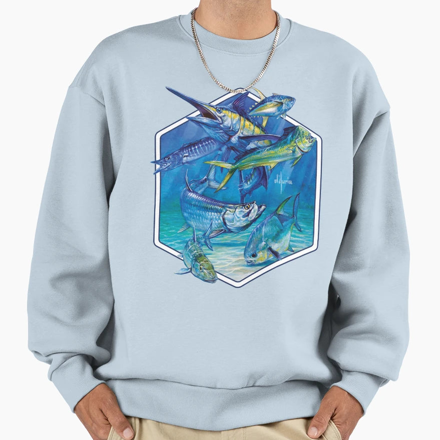 Inshore Offshore Sweatshirt - Fun Novelty Design for Adults - T-Shirt, Sweatshirt, Hoodie
