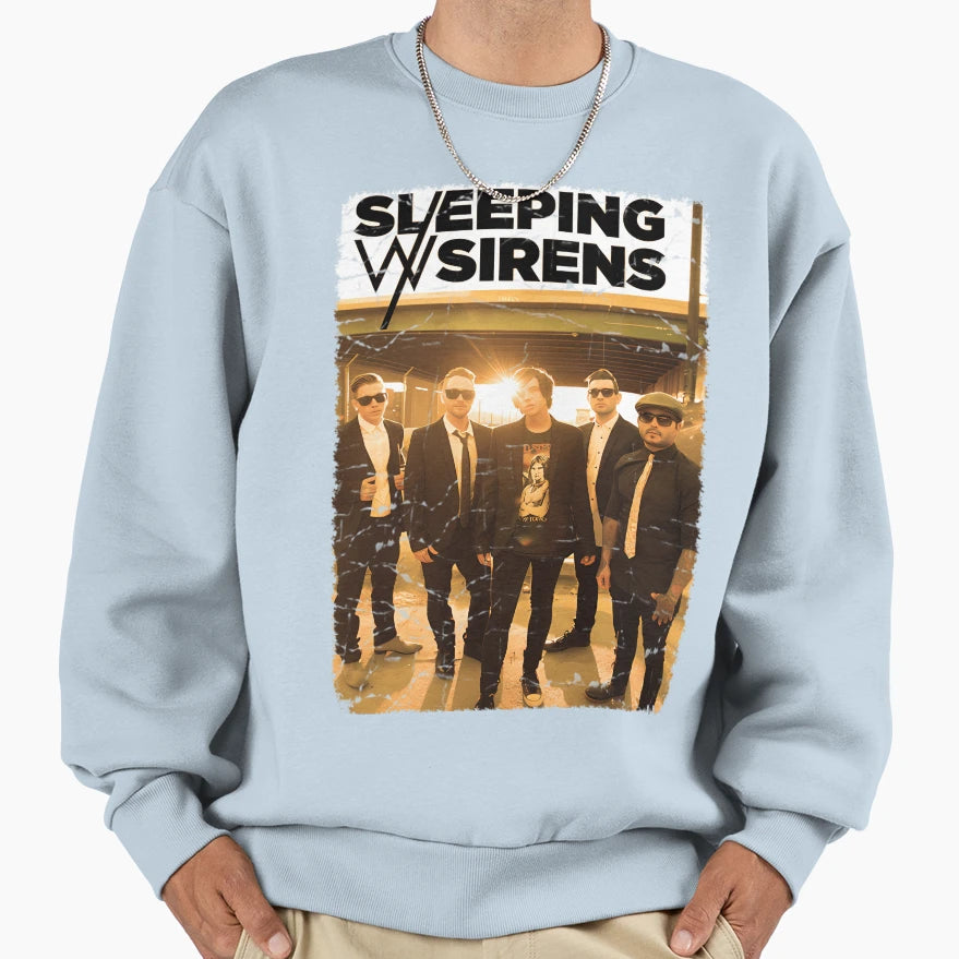 Sleeping Sirensss Crack Sweatshirt - Streetwear Style for Adults - T-Shirt, Sweatshirt, Hoodie