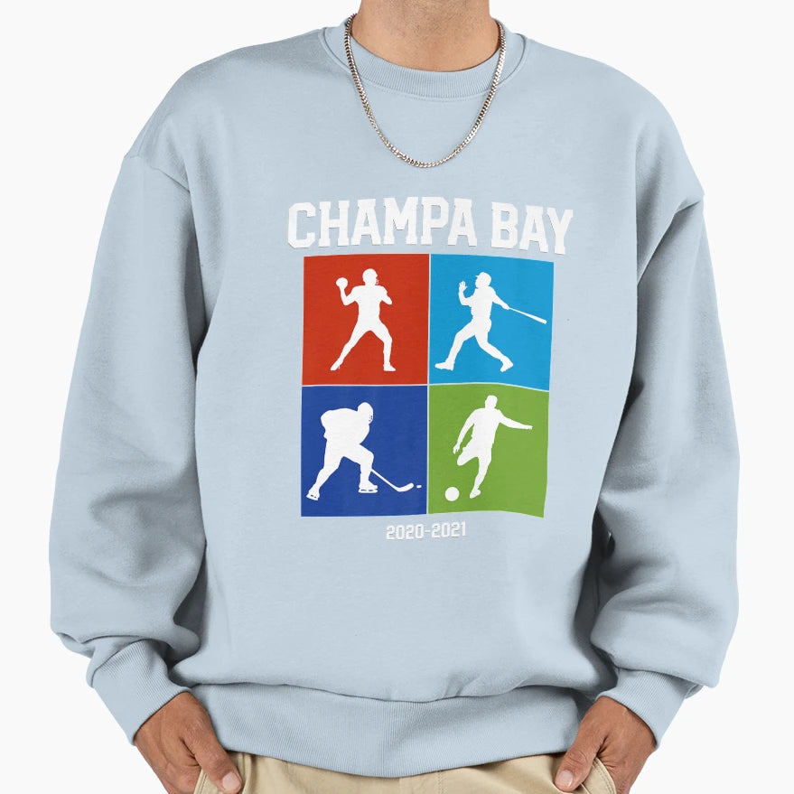 Tampa Bay Sports Champions Football Sweatshirt - Aesthetic Graphic Unisex - T-Shirt, Sweatshirt, Hoodie