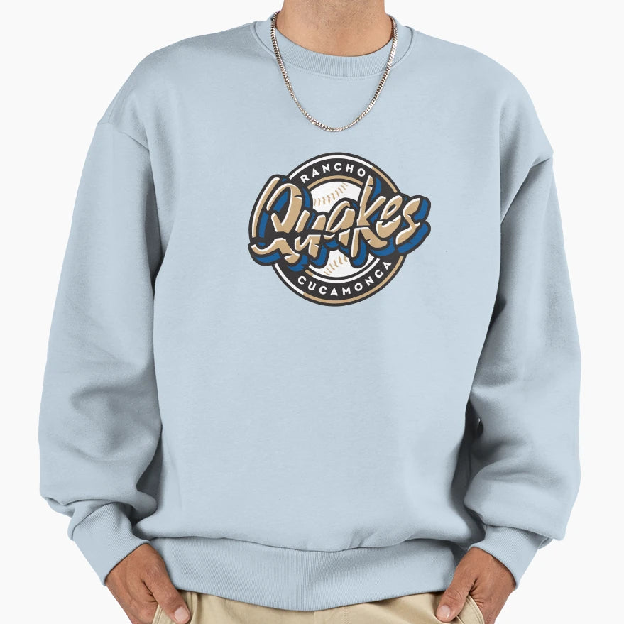 Quakes Baseball Logo Sweatshirt - Custom Art Print Men Women - T-Shirt, Sweatshirt, Hoodie