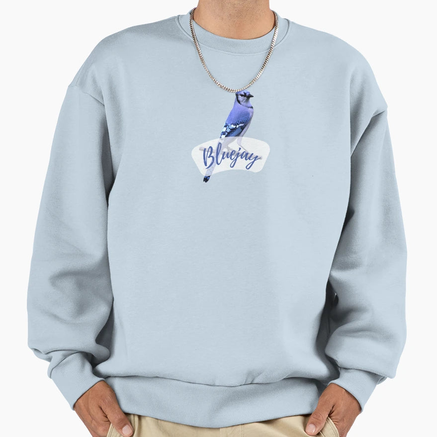 Bluejay Bird Sweatshirt - Aesthetic Graphic Men Women - T-Shirt, Sweatshirt, Hoodie