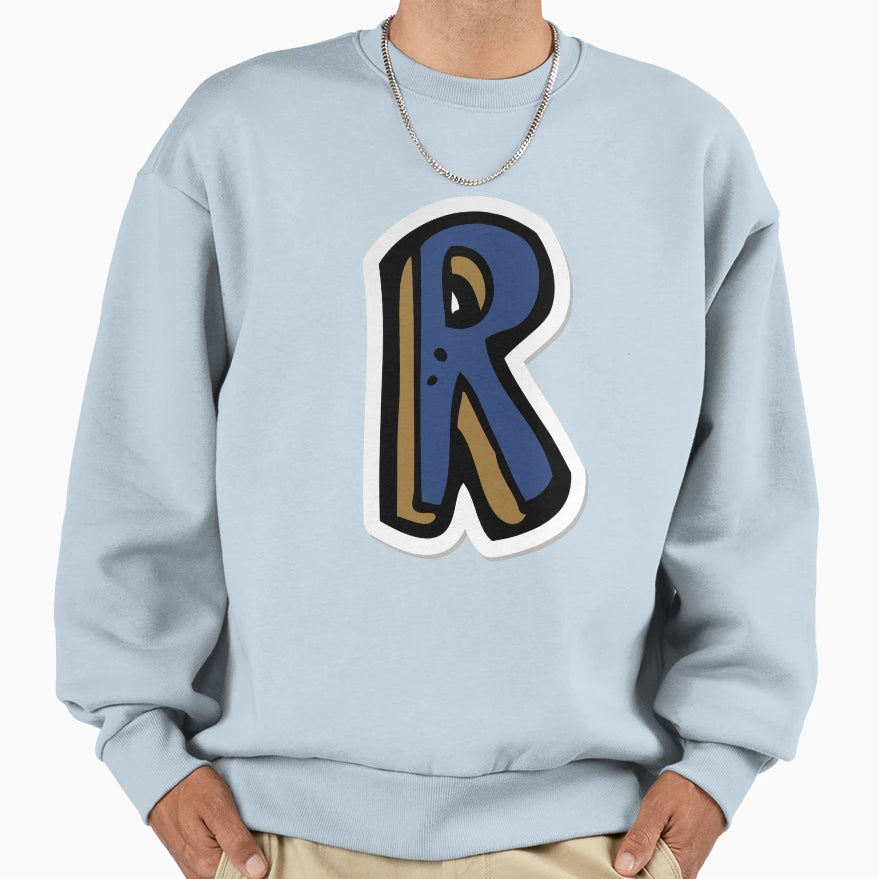 Letter R Raven Eagle Sweatshirt - Graphic Print Unisex - T-Shirt, Sweatshirt, Hoodie