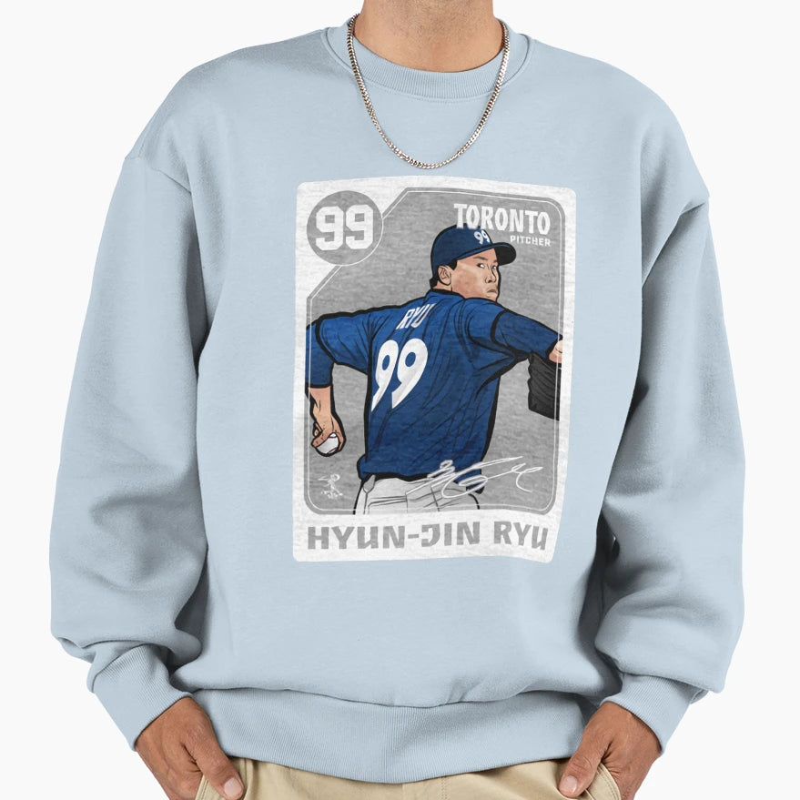 Hyun Jin Ryu Card Sweatshirt - Streetwear Style Unisex - T-Shirt, Sweatshirt, Hoodie