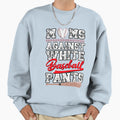 Funny Moms Against White Baseball Sweatshirt - Aesthetic Graphic Men Women - T-Shirt, Sweatshirt, Hoodie