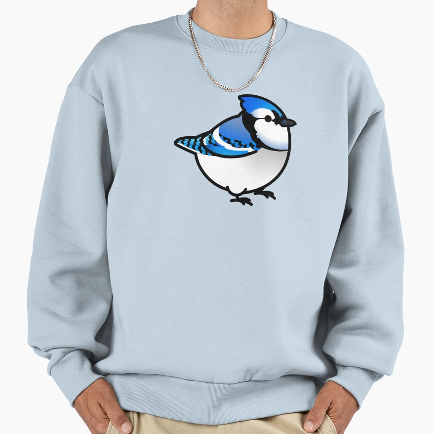 Chubby Blue Jay Sweatshirt - Unique Graphic for Adults - T-Shirt, Sweatshirt, Hoodie