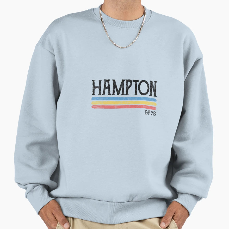 Hampton Bays New York Ny Sweatshirt - Aesthetic Graphic for Adults - T-Shirt, Sweatshirt, Hoodie