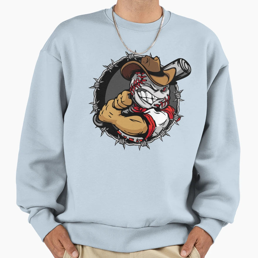 Baseball Sweatshirt - Aesthetic Graphic for Adults - T-Shirt, Sweatshirt, Hoodie