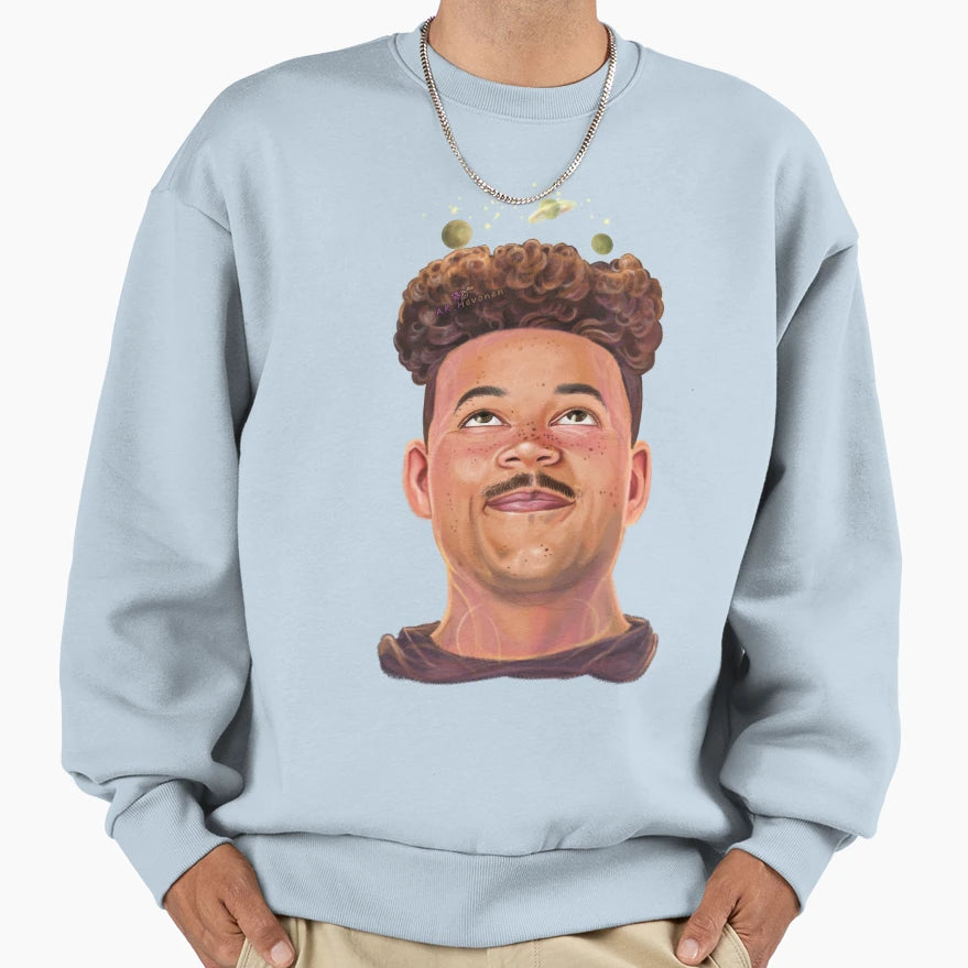 Happy Face Universe Your Hair Sweatshirt - Casual Everyday Wear Men Women - T-Shirt, Sweatshirt, Hoodie
