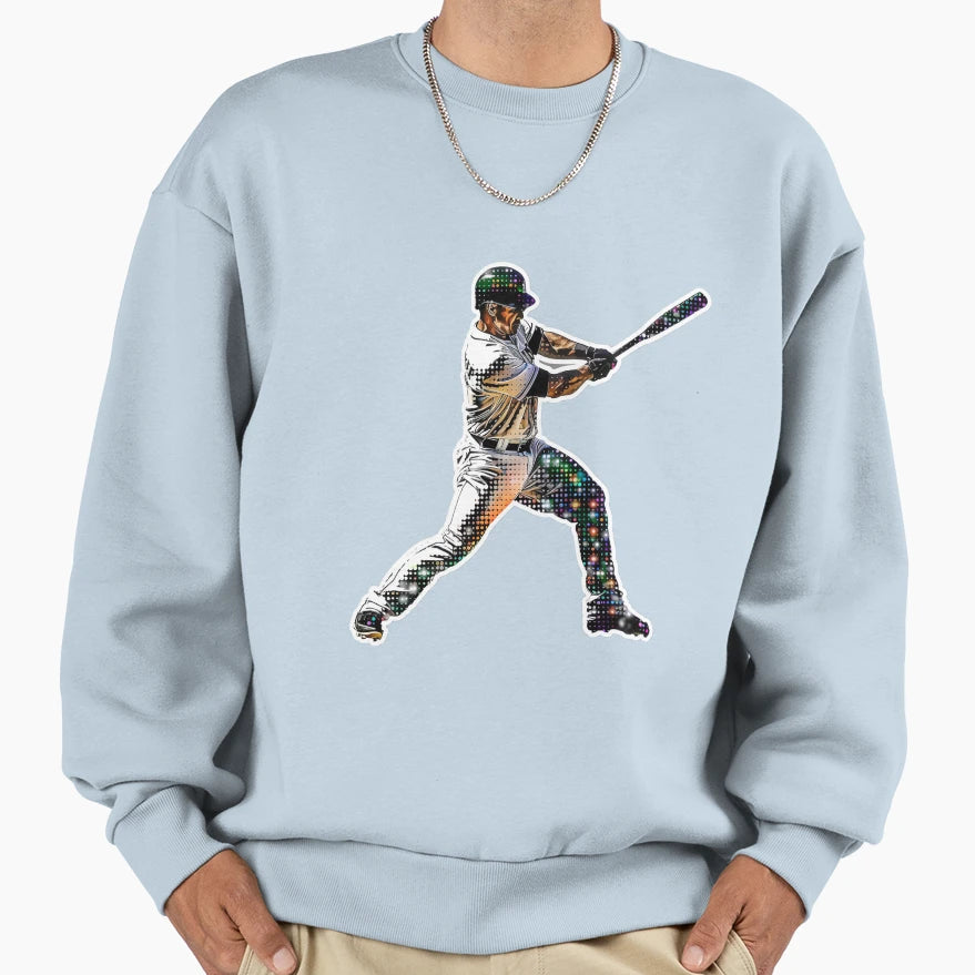 Baseball Charm Sweatshirt - Minimalist Print Unisex - T-Shirt, Sweatshirt, Hoodie