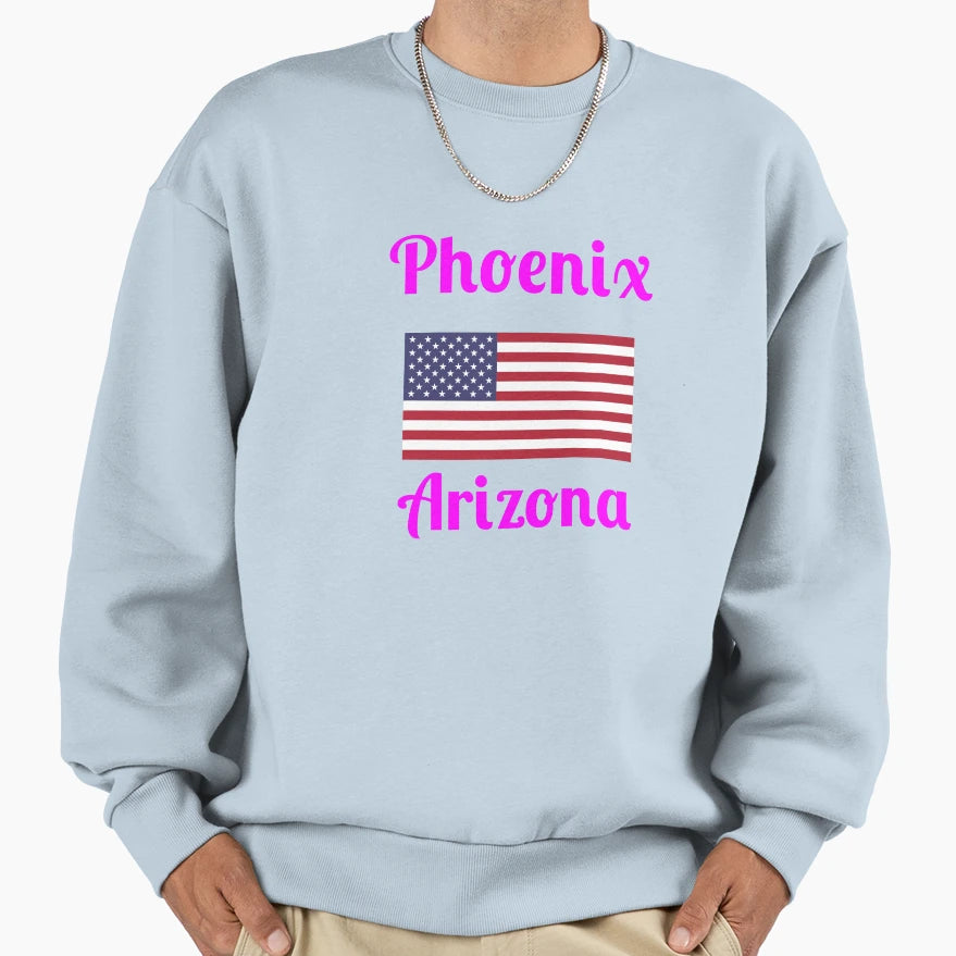 Phoenix Arizona Stylish Prints Sweatshirt - Graphic Print Unisex - T-Shirt, Sweatshirt, Hoodie