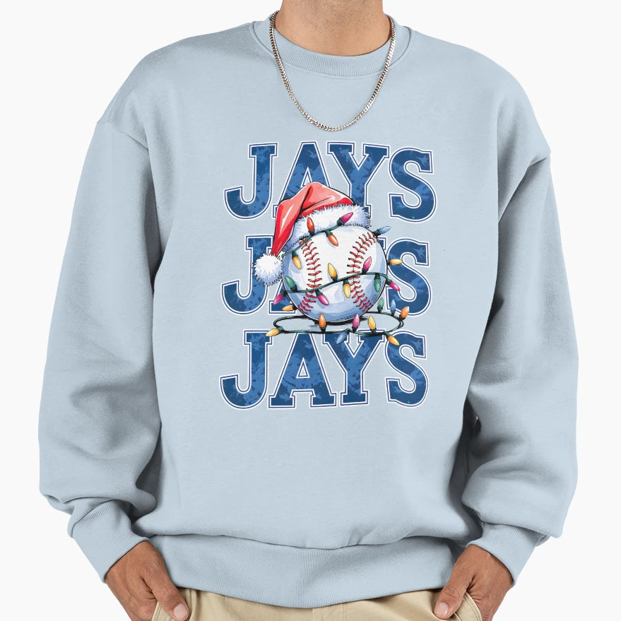 Santa Hat Jays Sweatshirt - Trendy Graphic Unisex - T-Shirt, Sweatshirt, Hoodie