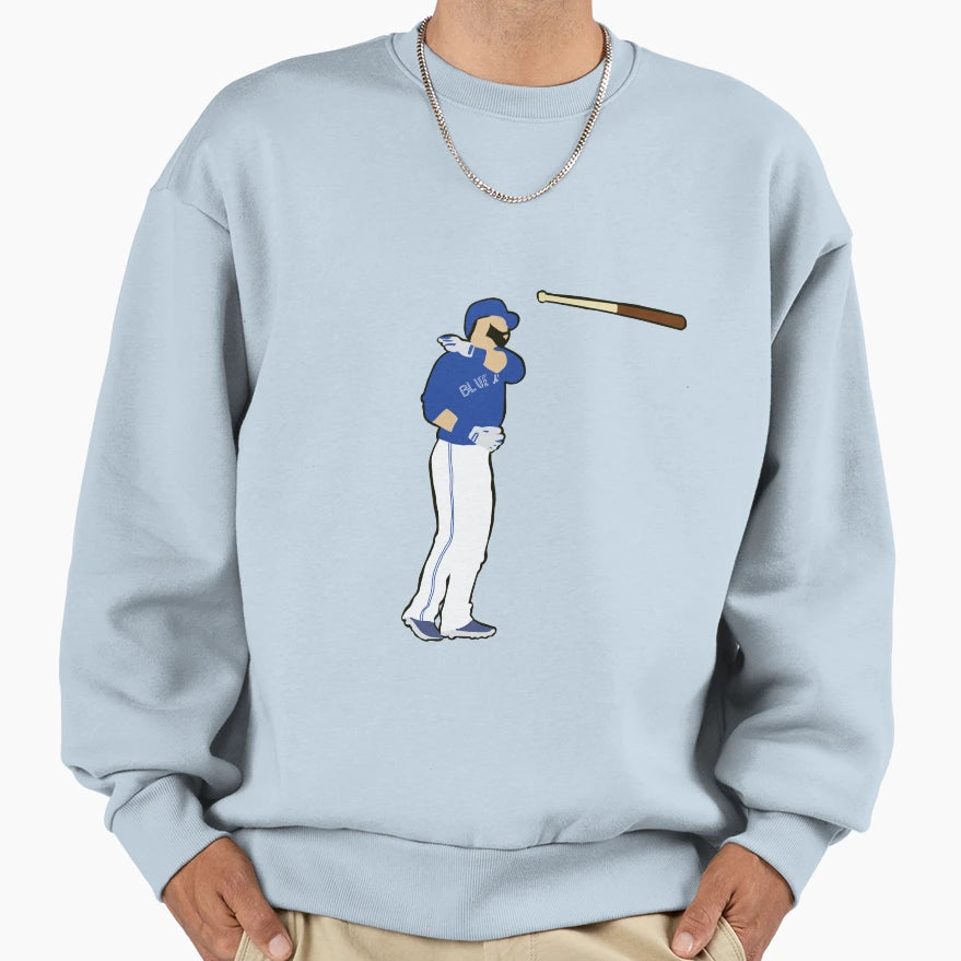 Baustista Bat Flip Sweatshirt - Trendy Graphic for Adults - T-Shirt, Sweatshirt, Hoodie