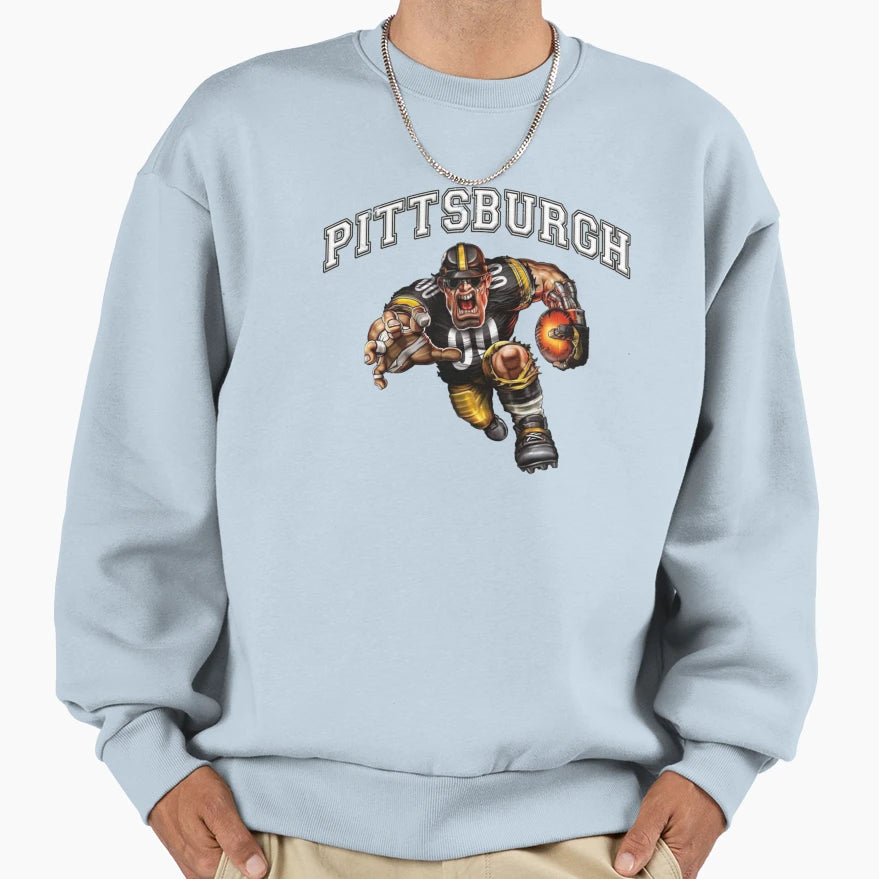 Pittsburgh Football Detroit Sweatshirt - Trendy Graphic for Adults - T-Shirt, Sweatshirt, Hoodie
