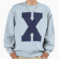 Alphabet Marine Blue X Sports Sweatshirt - Aesthetic Graphic Men Women - T-Shirt, Sweatshirt, Hoodie
