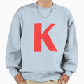 Big Red Alphabet Letter K Sweatshirt - Streetwear Style for Adults - T-Shirt, Sweatshirt, Hoodie