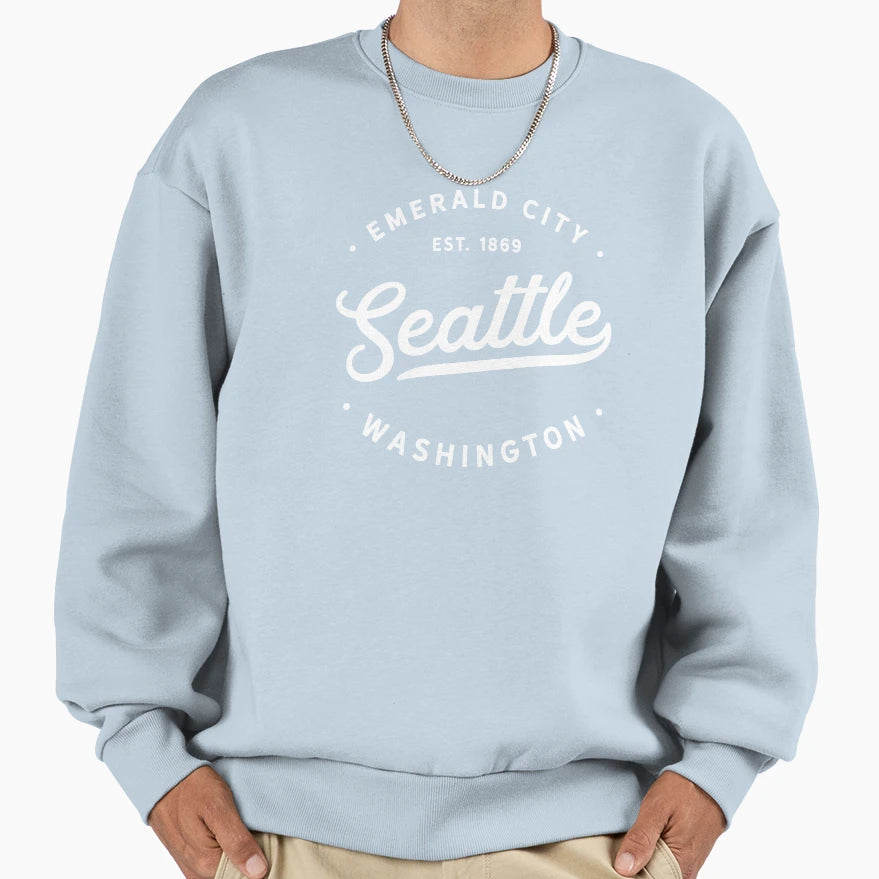 Seattle Washington Emerald City Est Sweatshirt - Streetwear Style Unisex - T-Shirt, Sweatshirt, Hoodie
