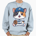 Born Ready Cat Baseball Sweatshirt - Fun Novelty Design Men Women - T-Shirt, Sweatshirt, Hoodie