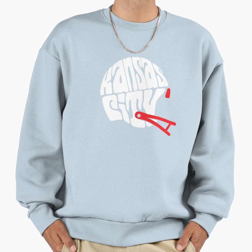 Kansas City Helmet Sweatshirt - Custom Art Print for Adults - T-Shirt, Sweatshirt, Hoodie