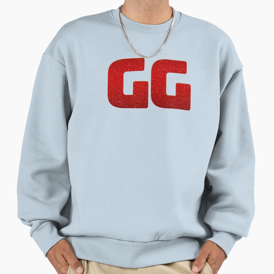 Gg Good Game Deep Red Sweatshirt - Aesthetic Graphic Men Women - T-Shirt, Sweatshirt, Hoodie