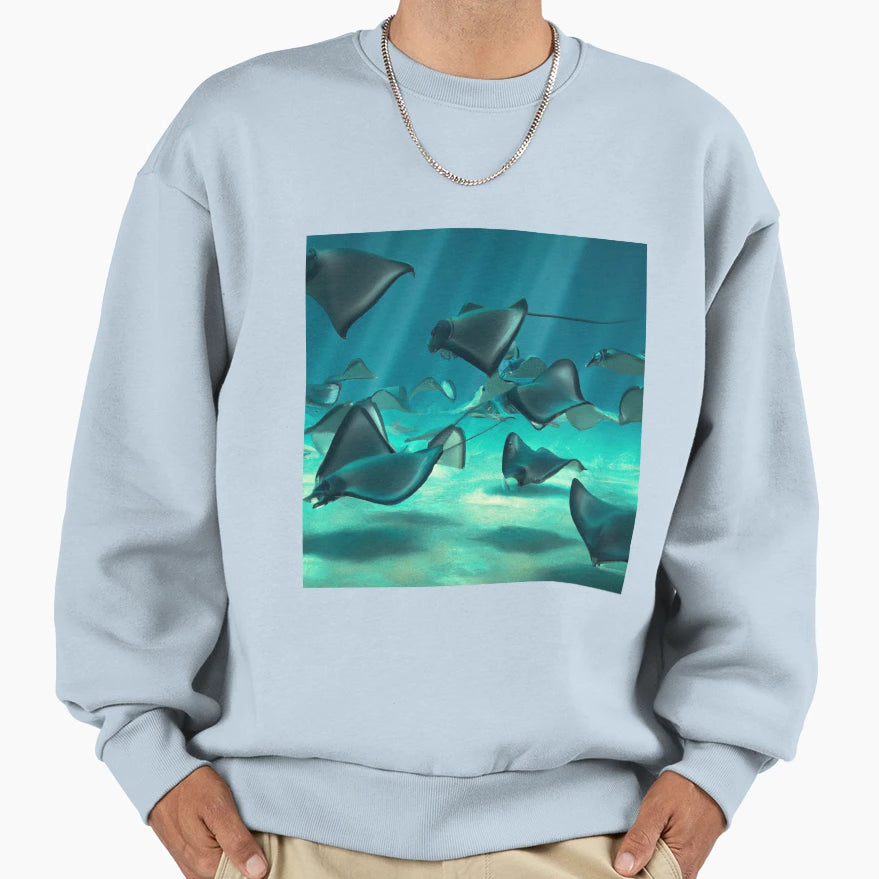 Sting Rays Ocean Sweatshirt - Streetwear Style Men Women - T-Shirt, Sweatshirt, Hoodie