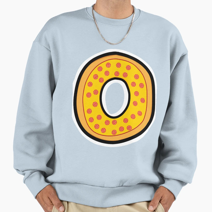Pizza O Sweatshirt - Minimalist Print Unisex - T-Shirt, Sweatshirt, Hoodie