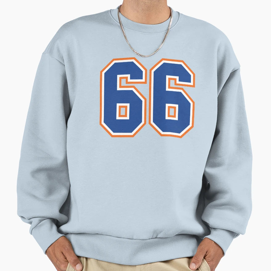 Sixty Six Jersey Number Sports 66 Sweatshirt - Graphic Print Men Women - T-Shirt, Sweatshirt, Hoodie