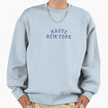 Haute New York Dark Blue Sweatshirt - Fun Novelty Design for Adults - T-Shirt, Sweatshirt, Hoodie