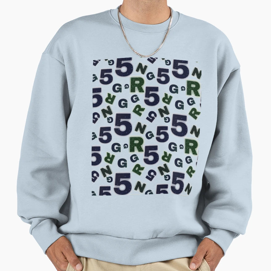 Numbers And Letters Sweatshirt - Custom Art Print Unisex - T-Shirt, Sweatshirt, Hoodie