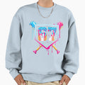 Baseball Drip Ice Cream Funny Sweatshirt - Novelty Apparel for Adults - T-Shirt, Sweatshirt, Hoodie