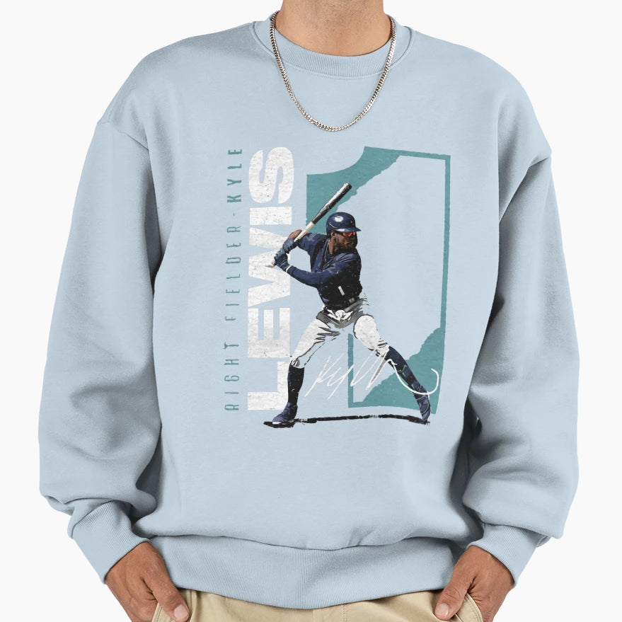 Kyle Lewis Stretch Sweatshirt - Aesthetic Graphic Unisex - T-Shirt, Sweatshirt, Hoodie