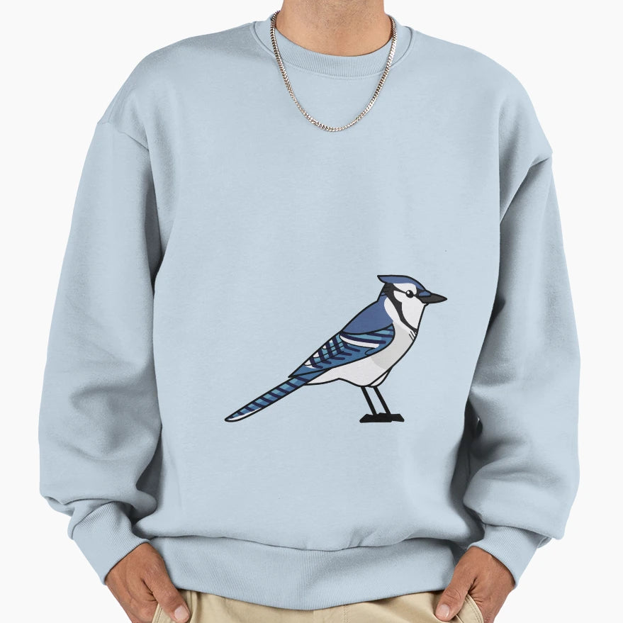 Blue Jay Sweatshirt - Minimalist Print Unisex - T-Shirt, Sweatshirt, Hoodie